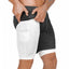 Men's 2 in 1 Joggers Shorts Security Pockets Leisure Sporting Shorts