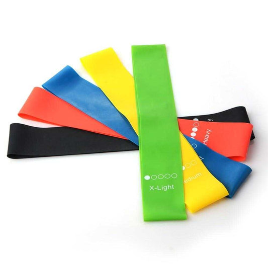 5 Colors Yoga Resistance Rubber Bands Indoor Outdoor Fitness Equipment 0.35mm-1.1mm Pilates Sport Training Workout Elastic Bands | eprolo