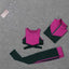 5 pieces sets coat+t shirt+bra+shorts+leggings women yoga clothing | eprolo