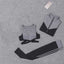 5 pieces sets coat+t shirt+bra+shorts+leggings women yoga clothing | eprolo