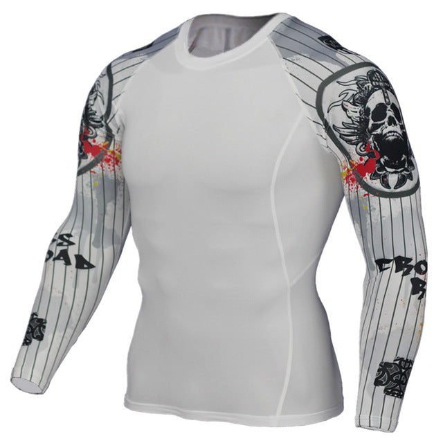 Mens Compression Shirts 3D Teen Wolf Jerseys Long Sleeve T Shirt | eprolo