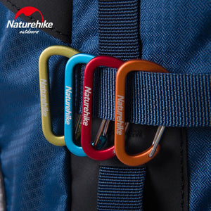 Brand Naturehike 2pcs 4cmD Shape Camping Carabiner 4cm Aluminum Hook