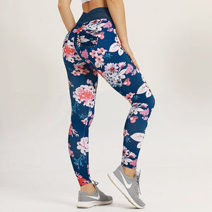 Floral Printed Sports  Leggings For Fitness | eprolo