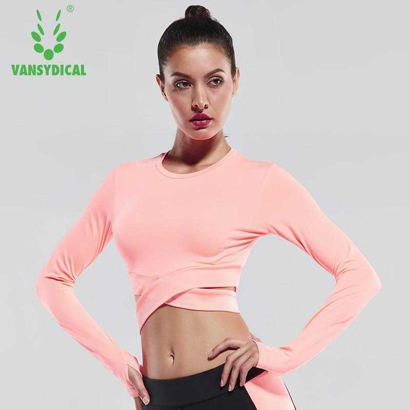 Yoga T-shirts Women Long Sleeve Running Tees Quick Dry Fitness Gymwear | eprolo