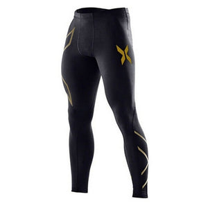 Men Compression Tight Long Pants Black | GYMFIT24.COM