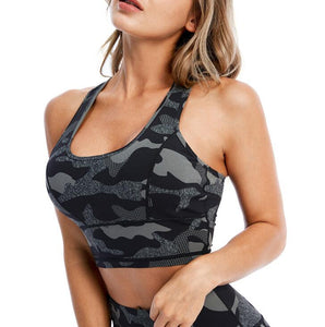 Women Camouflage Printed Sports Suit