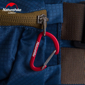 Brand Naturehike 2pcs 4cmD Shape Camping Carabiner 4cm Aluminum Hook