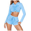 Women Fitness Strap Long Sleeve  Sport Suit