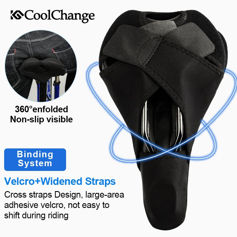 CoolChange Bicycle Saddle Liquid Silicone Gels soft seat  Cover | eprolo