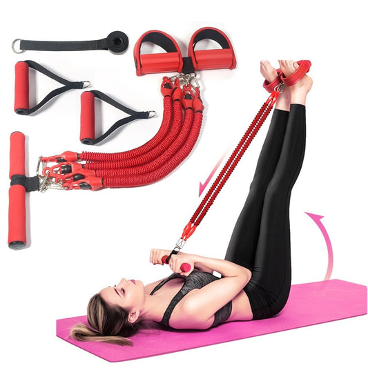 11 piezas de equipo de fitness con banda de resistencia multifunción para abdominales 