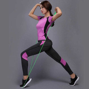 Yoga Set sports wear for women gym TShirt + Pants Breathable Gym | eprolo