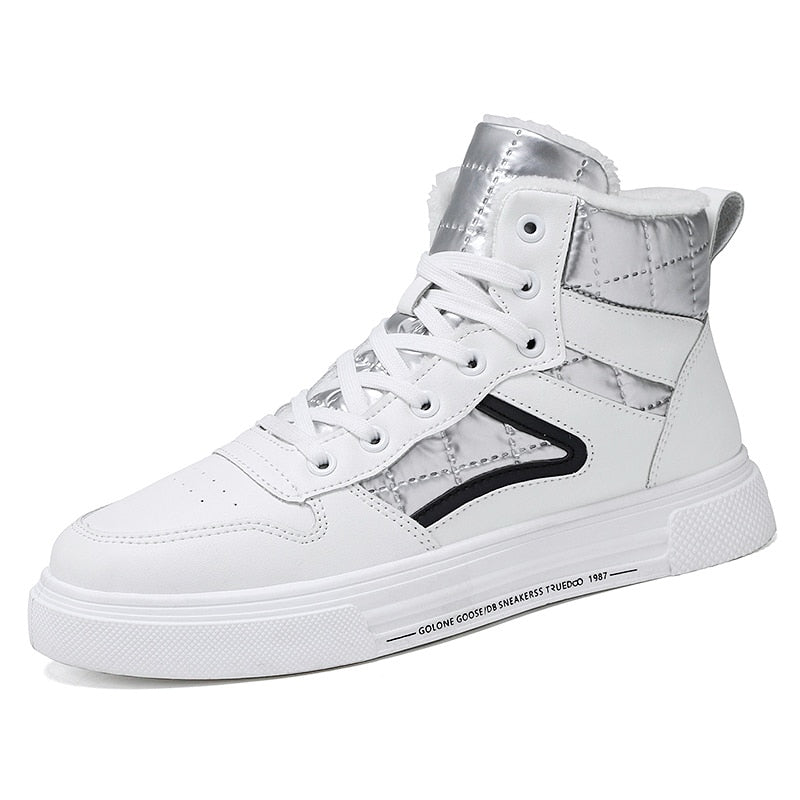 Zapatos casuales de lona de algodón blanco 