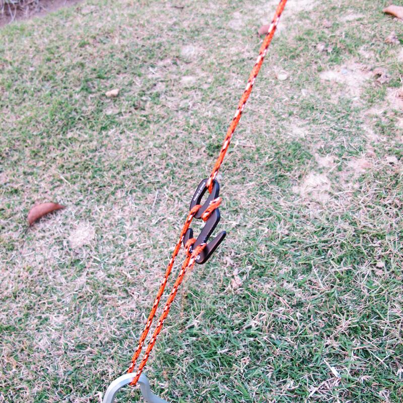 ShineTrip 2pcs  Outdoor Camping Tent Hook Aluminum