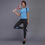 Yoga Set sports wear for women gym TShirt + Pants Breathable Gym | eprolo