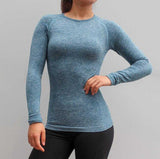 High Stretch Comfort Sport Seamless Long Sleeve | GYMFIT24.COM