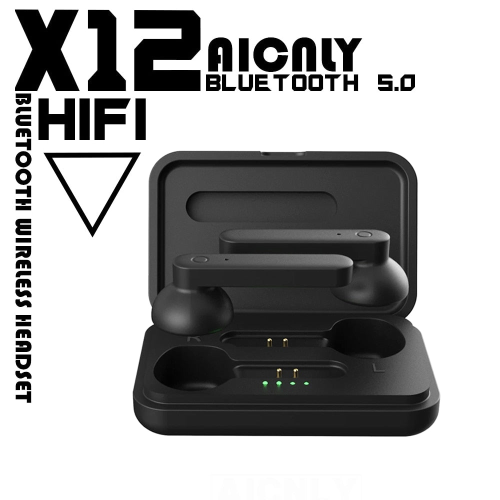 X12 TWS Bluetooth headphones Earbuds HIFI Sport