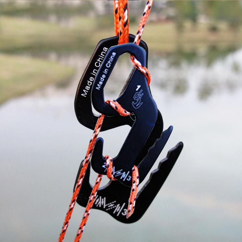 ShineTrip 2pcs  Outdoor Camping Tent Hook Aluminum