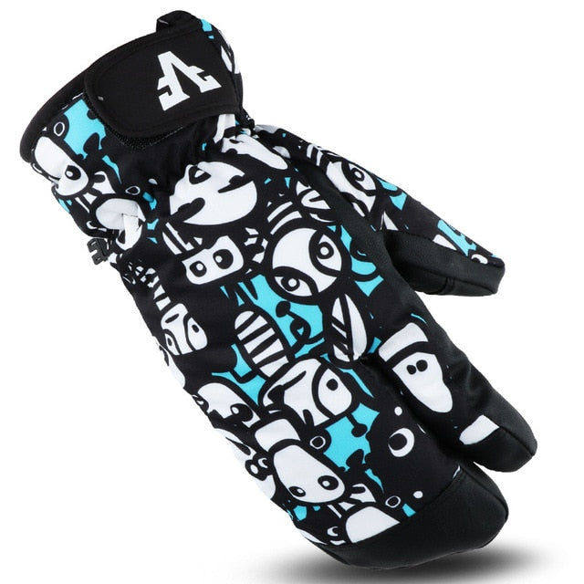 Kids Winter Warm Snowboarding Ski Gloves