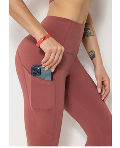 High Waist Yoga Pants with Pocket