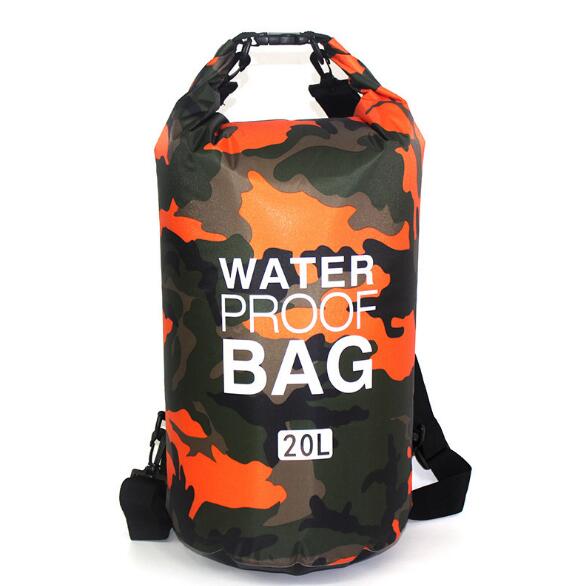 20L Outdoor Camouflage Portable Rafting Diving Dry Bag | eprolo