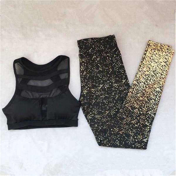 Patchwork Yoga Set Sport Fitness Women Pants Leggings | eprolo