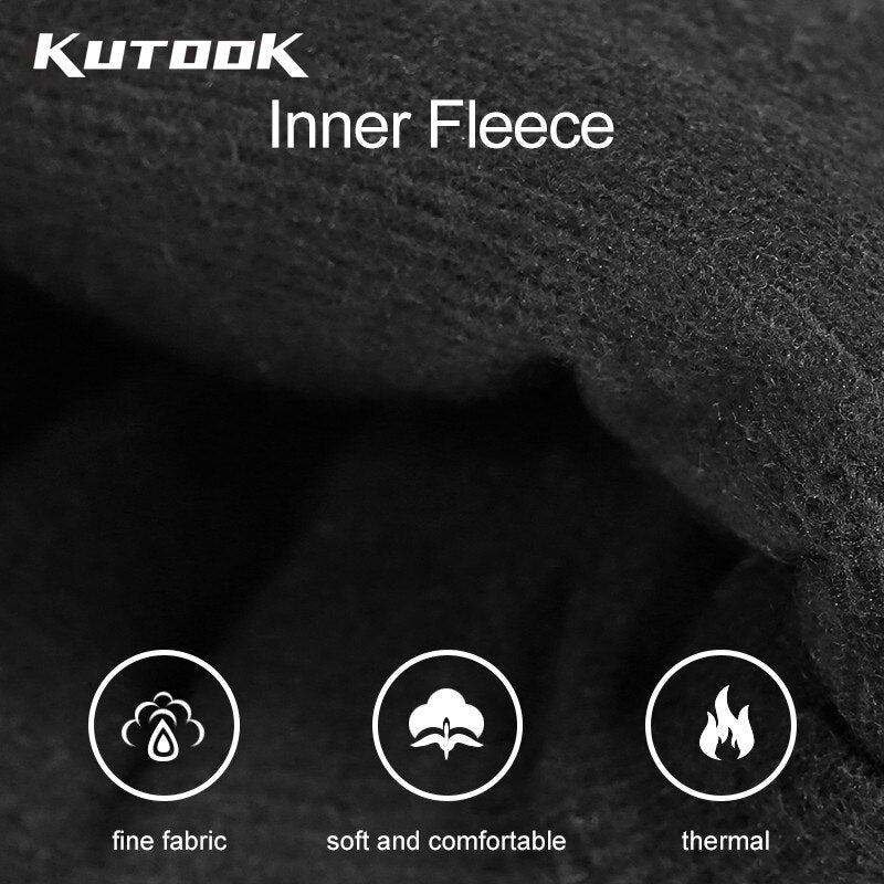 KUTOOK Skiing Gloves Waterproof Goatskin Palm Outdoor Sport