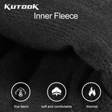 KUTOOK Skiing Gloves Waterproof Goatskin Palm Outdoor Sport