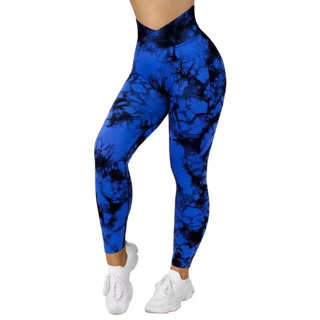 Seamless Tie Dye  Yoga  Gym Leggings