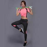 Yoga Set sports wear for women gym TShirt + Pants Breathable Gym | eprolo