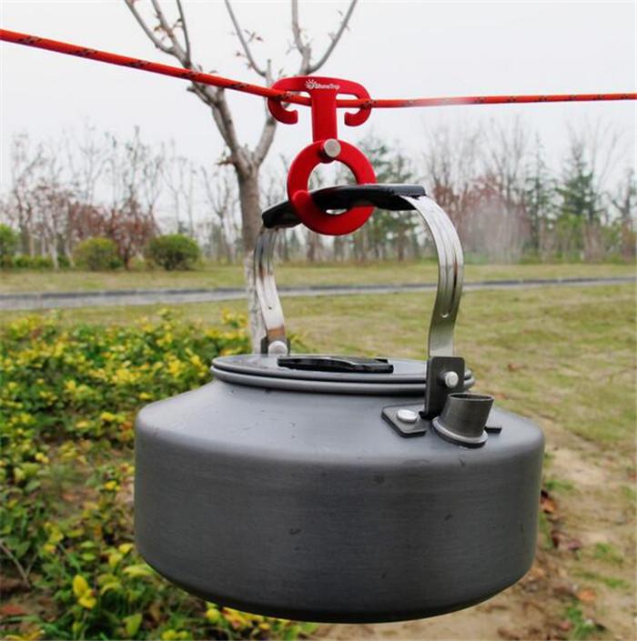 5PCS Shine Trip Aluminum Rope Hanger Multifunction