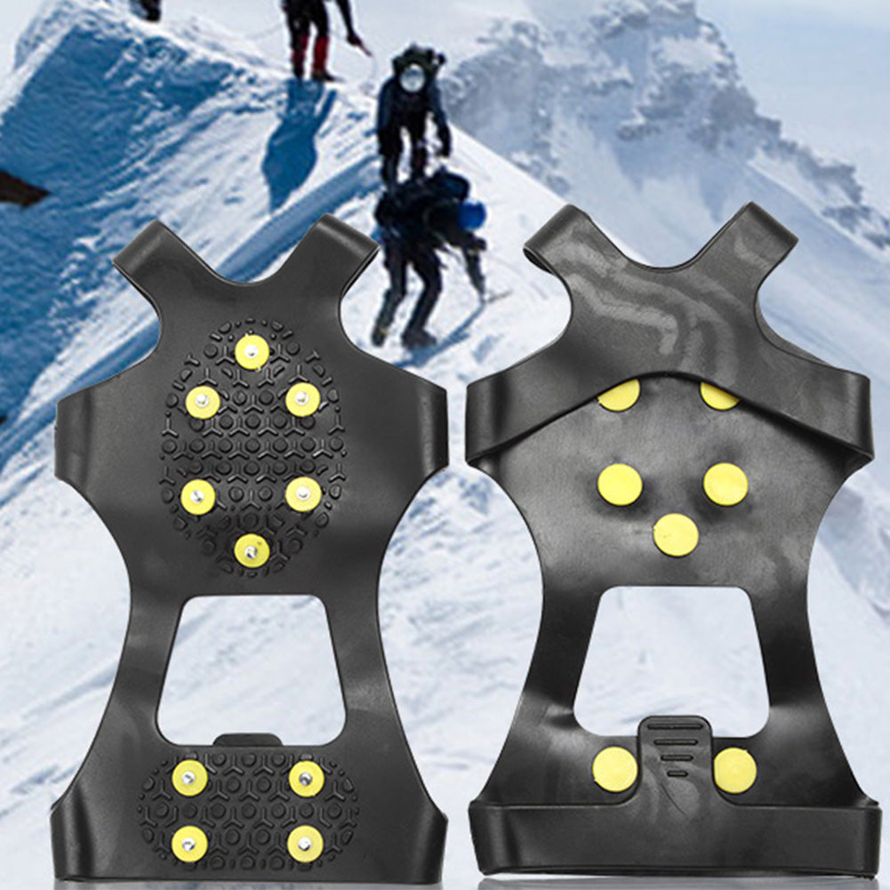 1Pair 10Stud S M L  Winter Anti Slip Ice Grips Cover Crampons