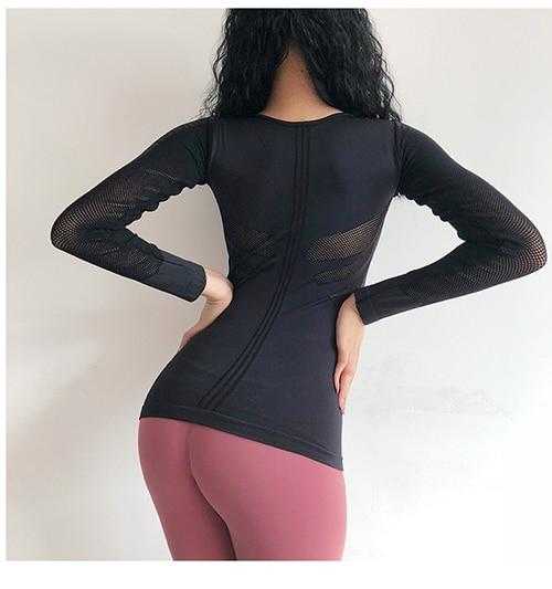 Women body-building Fitness T shirt long sleeves | eprolo