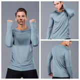 Men Long Sleeve Bodybuilding Sport Running Shirt | GYMFIT24.COM