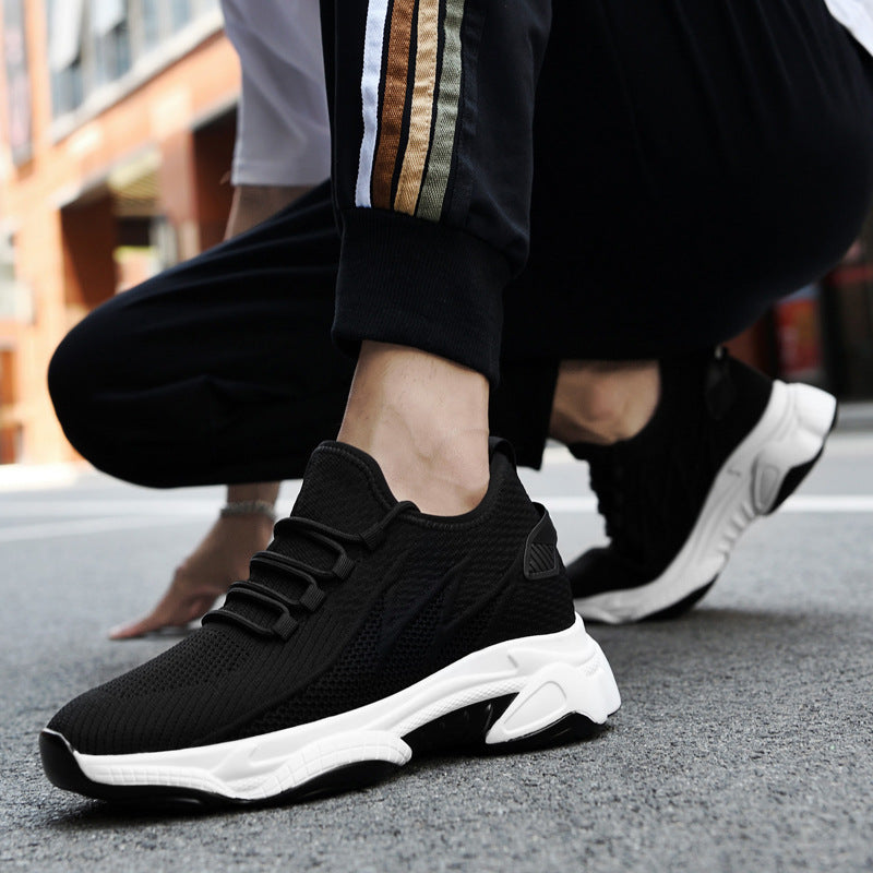 Zapatos nuevos de primavera y otoño para hombre, zapatillas de deporte informales con amortiguación de aire para correr en el extranjero y suela suave