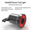 Luz trasera LED para bicicleta XLITE100 con arranque y parada automáticos y detección de frenos IPx6