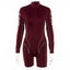 women turtleneck full sleeve fitness suit | eprolo