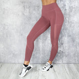 Pocket Solid Sport Yoga  Sportswear Women