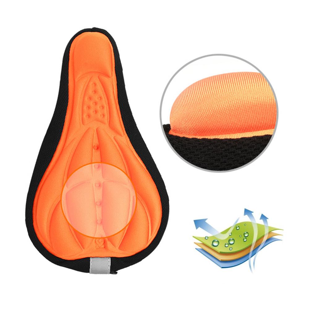 Funda de cojín para asiento de bicicleta de montaña, con gel de silicona 3D ultra suave y extracómodo y grueso