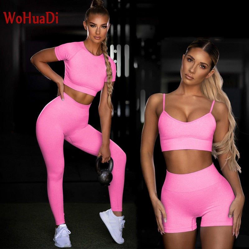 2Pcs/3Pcs/4Pcs Yoga Set Women Fitness Clotching