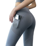 Women Yoga Sport Leggings with Phone Pocket