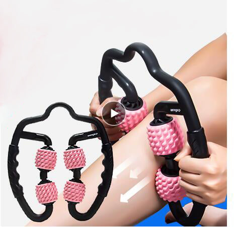 Rodillo de masaje de puntos gatillo en forma de U para tejido muscular de brazos, piernas y cuello