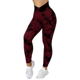 Seamless Tie Dye  Yoga  Gym Leggings