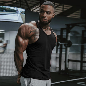 Men Gym Singlet Stringer Tops Fitness  Shirt | GYMFIT24.COM