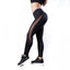 Mesh Leather Patchwork Black Legging | eprolo
