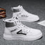 Zapatos casuales de lona de algodón blanco 