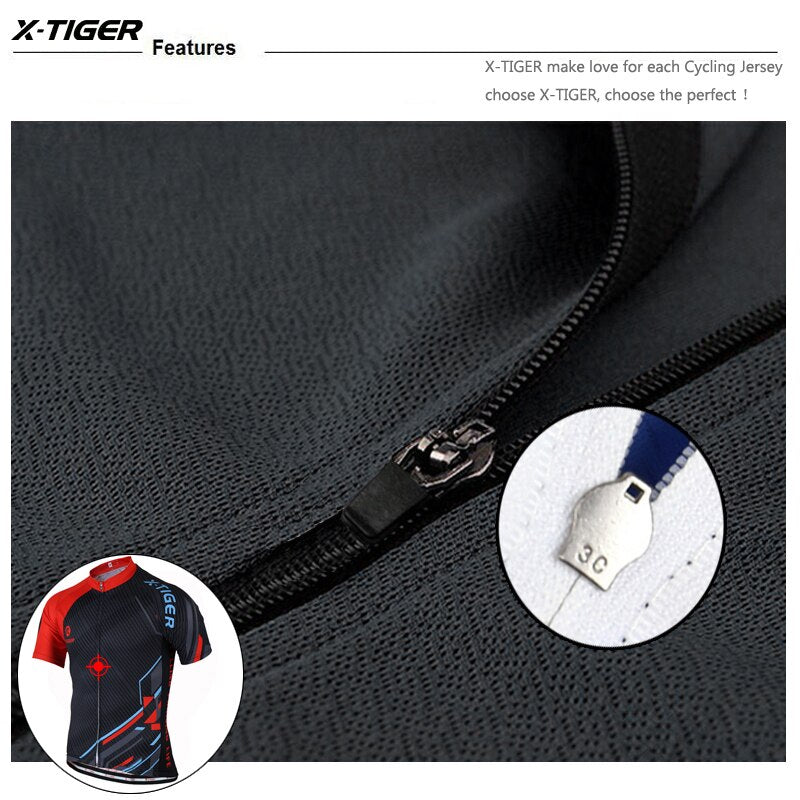 X-TIGER  Cycling Jersey Breathable