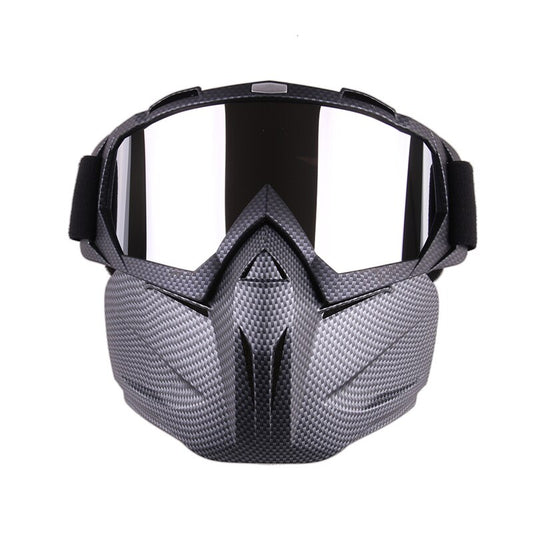 Windproof Skiing Glasses with Face Mask