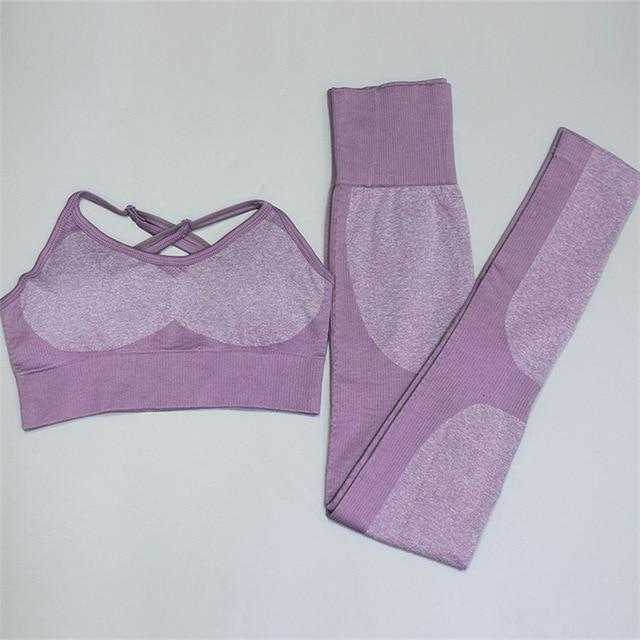 2PCS/Set Camouflage Yoga Set Women Seamless Fitness WORKOUT | eprolo