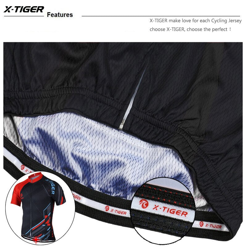 X-TIGER  Cycling Jersey Breathable