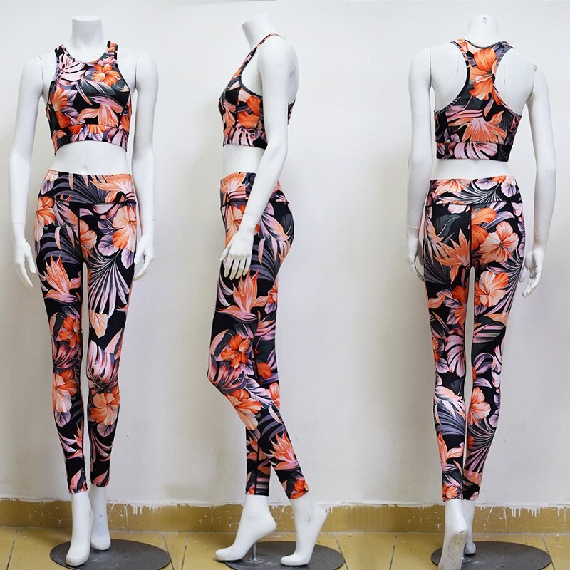 Women Fitness Yoga Set Sportwear